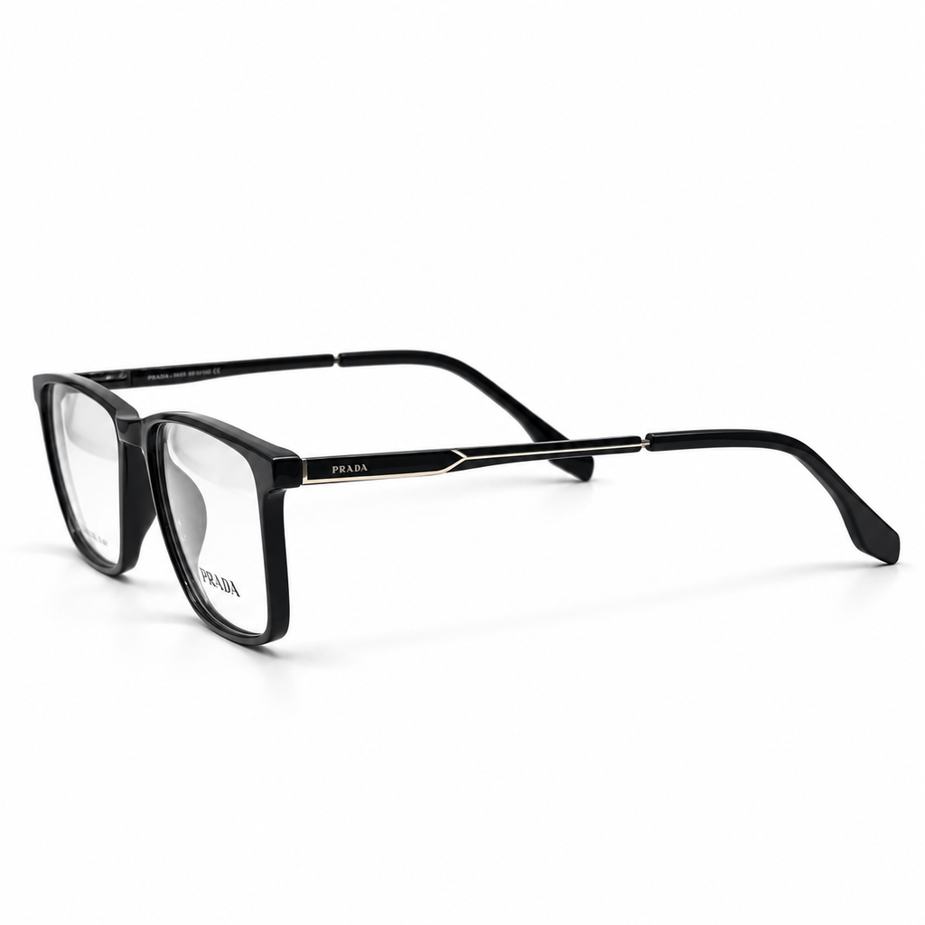 Prada TR12005 Gloss Black Eyeglasses 52-18-146