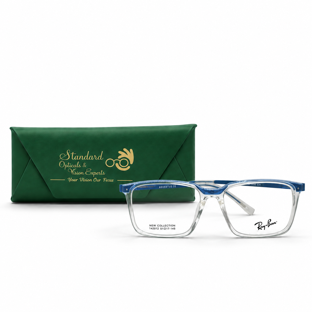 Ray-Ban 142012 Clear Blue Eyeglasses 51-17-145