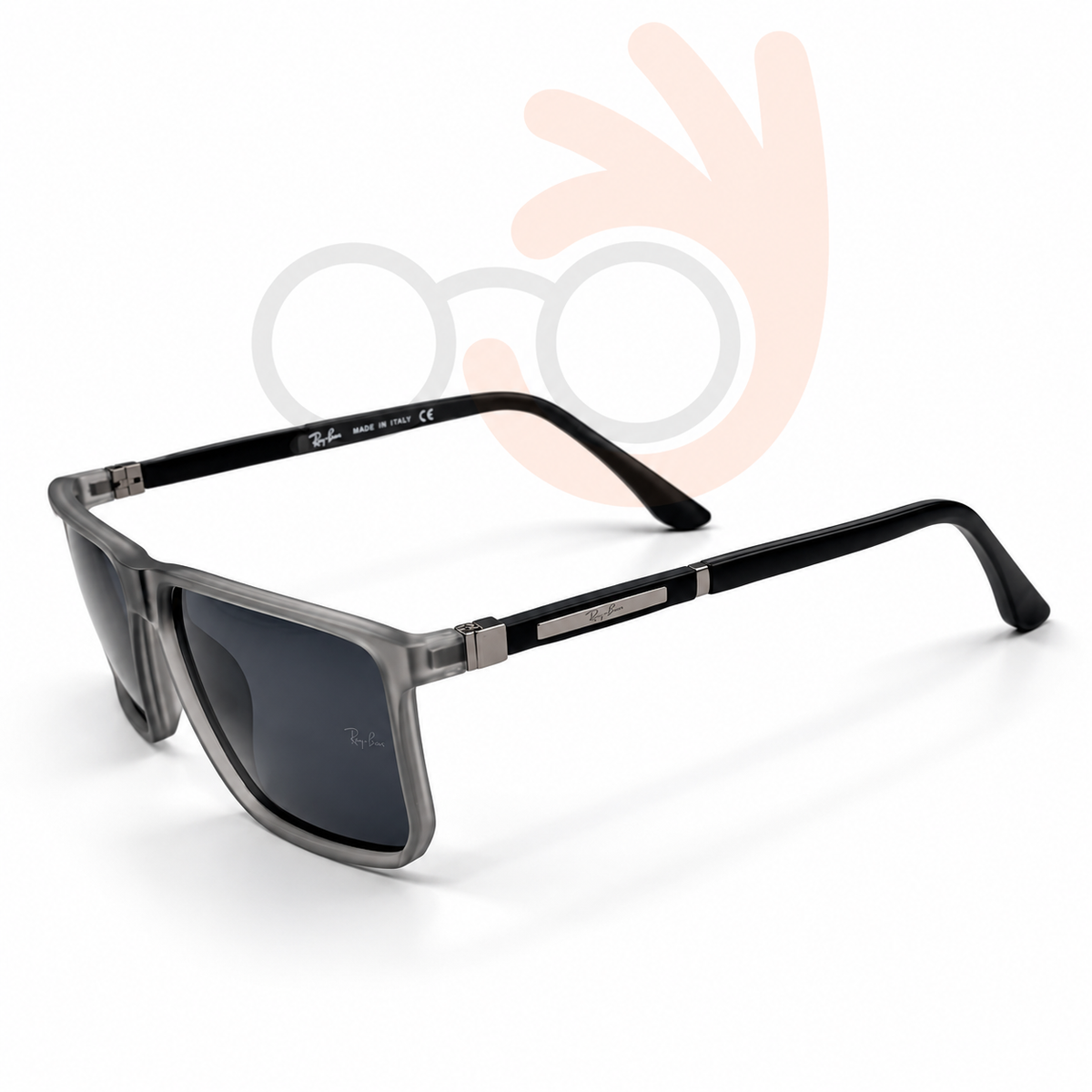 Ray-Ban 91131 Translucent Grey Sunglasses (58mm)