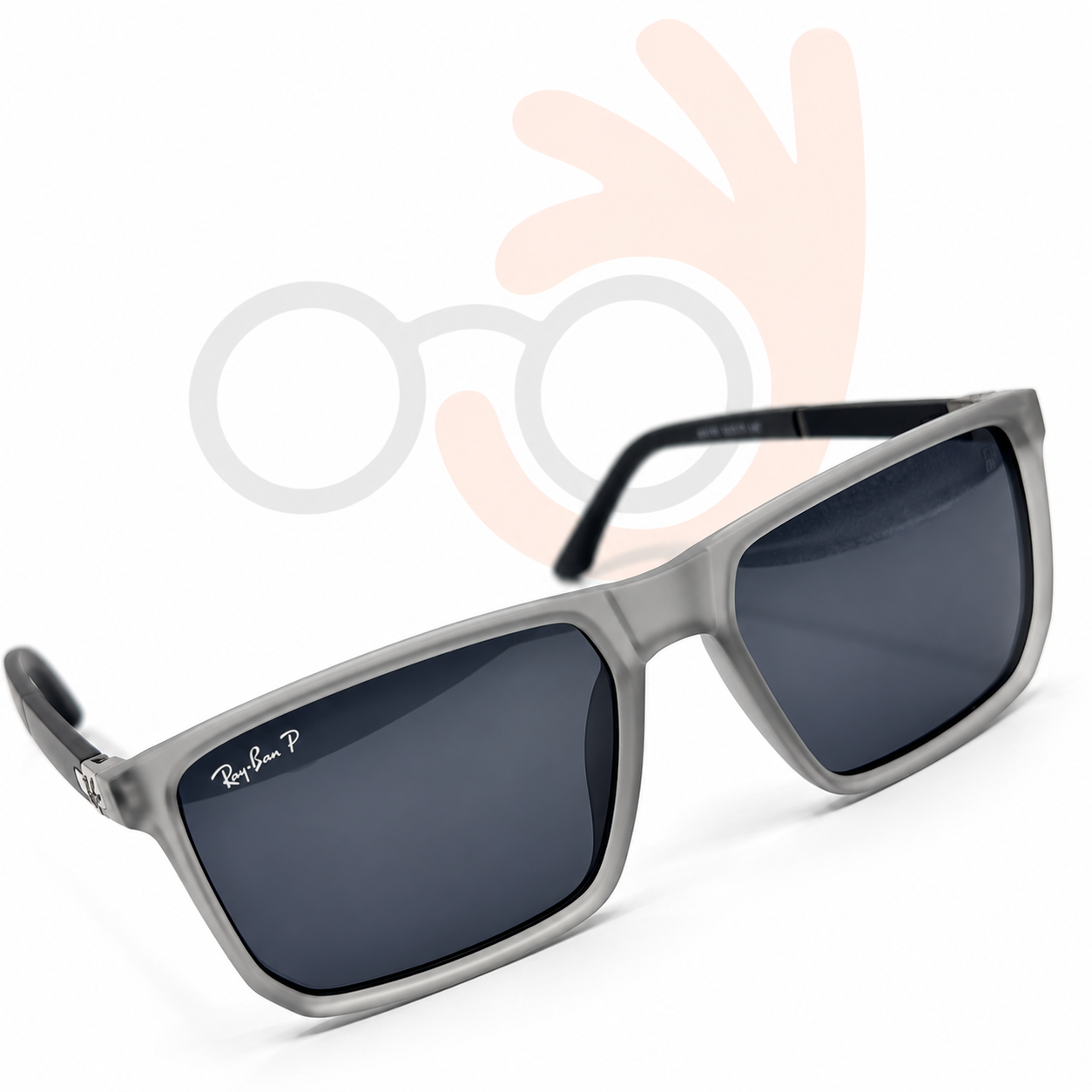 Ray-Ban 91131 Translucent Grey Sunglasses (58mm)