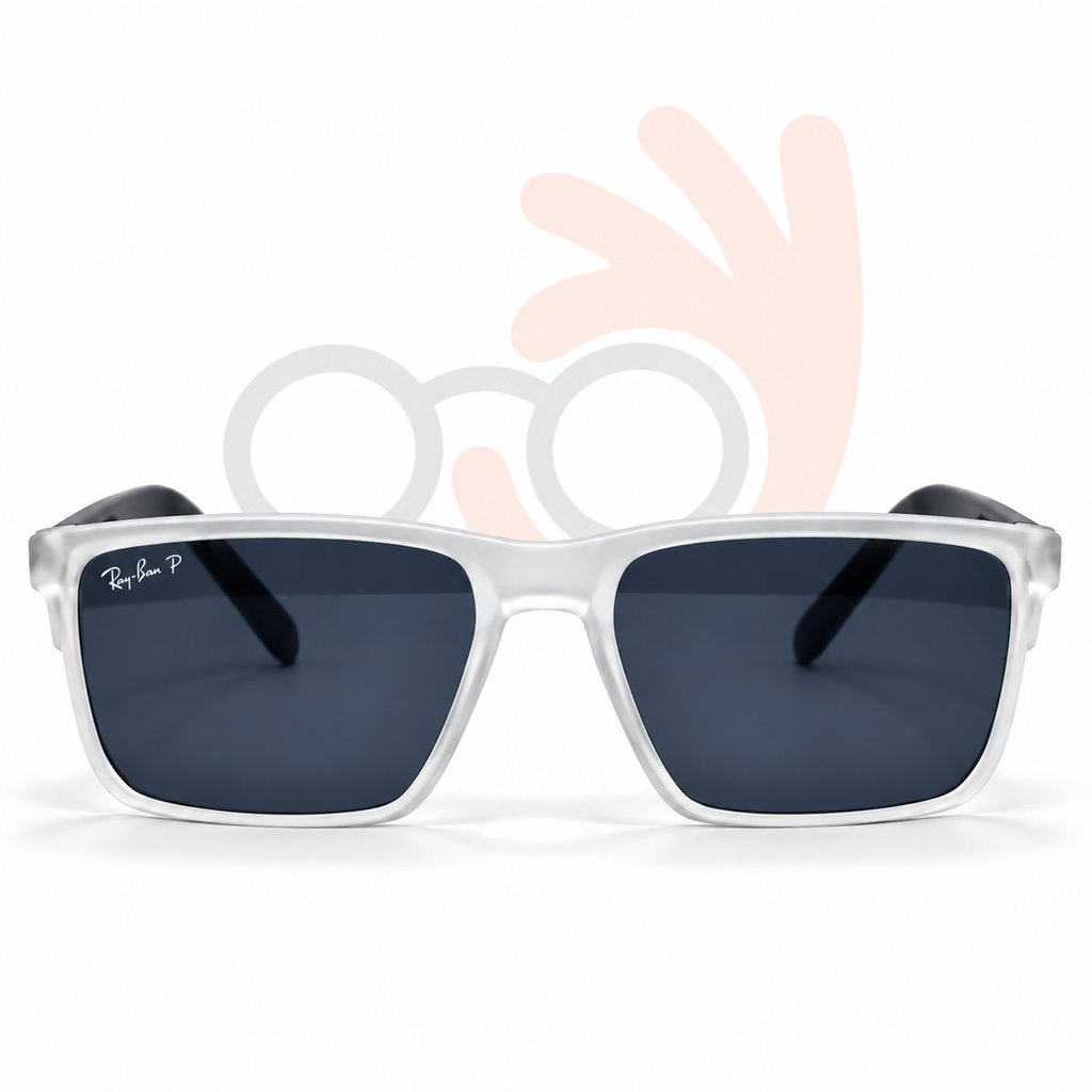 Ray-Ban 91131 Polarized Rectangular Sunglasses (58mm)
