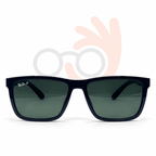 Ray-Ban Classic Square Polarized Sunglasses with Carbon Fiber Pattern Arms