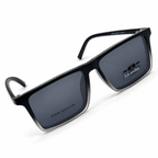 Lats Yo Square Magnetic Clip-On Eyeglasses with Polarized Lenses (53-14-138)