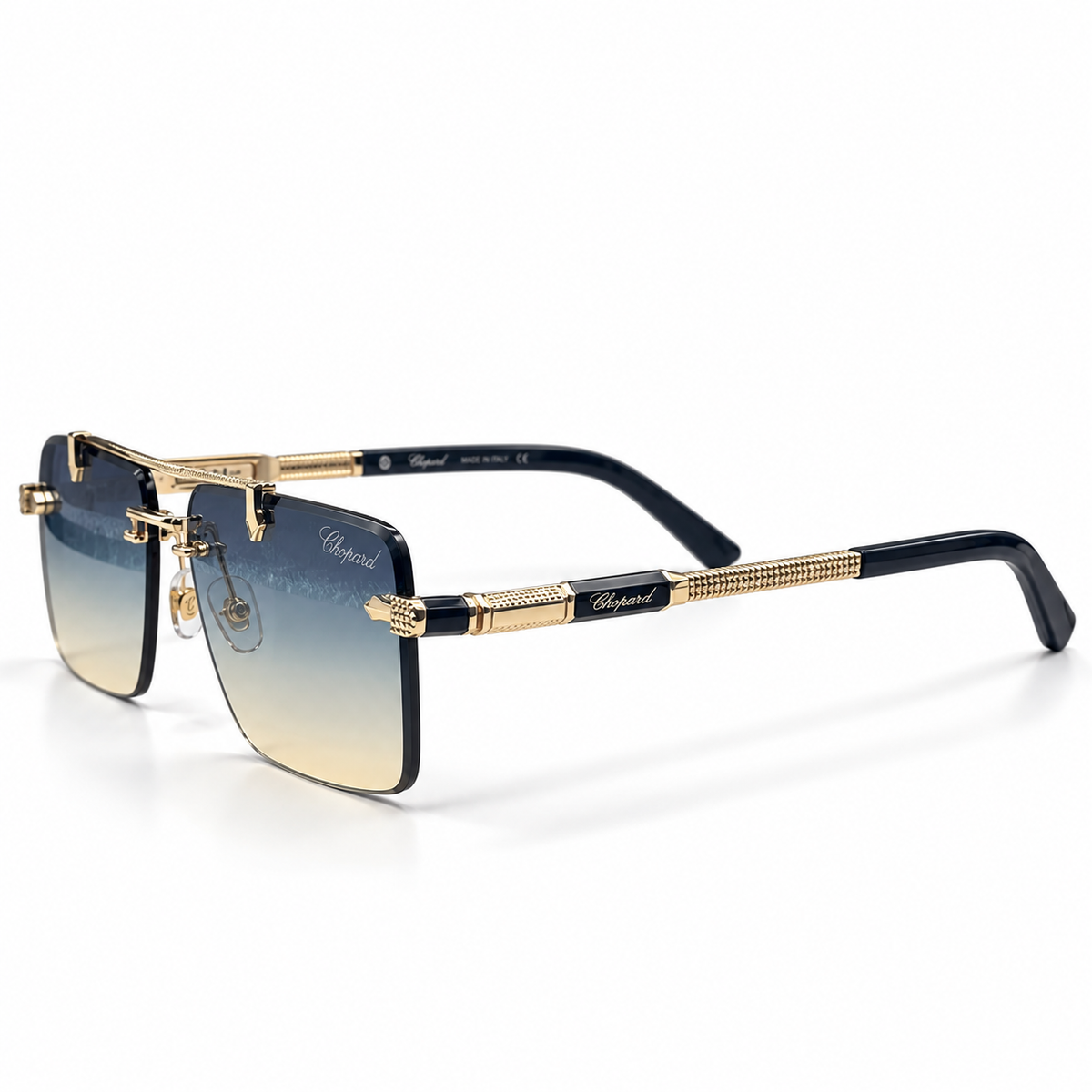 Chopard Style OW3171 Rimless Gradient Square Sunglasses