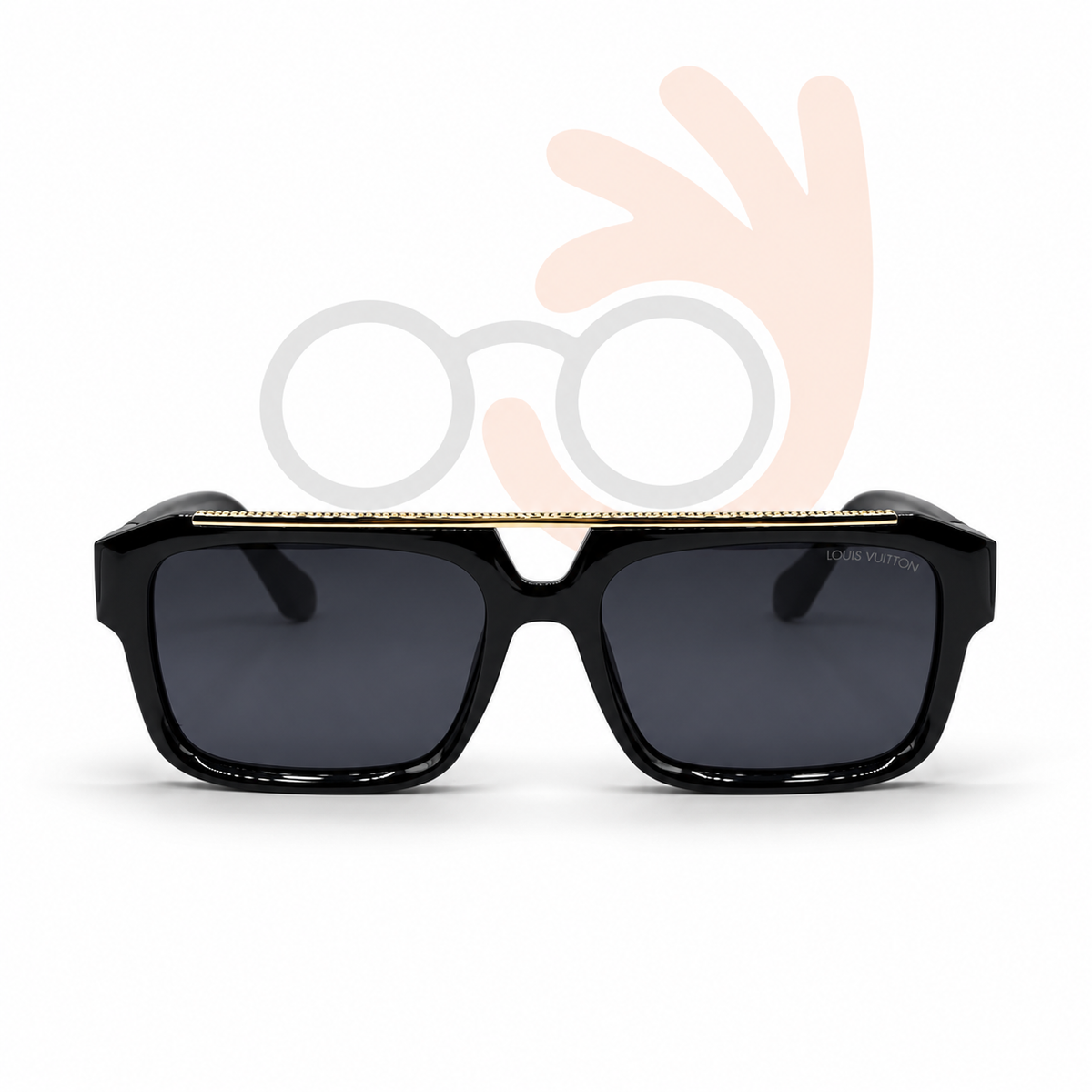 Louis Vuitton Square Flat-Top Sunglasses