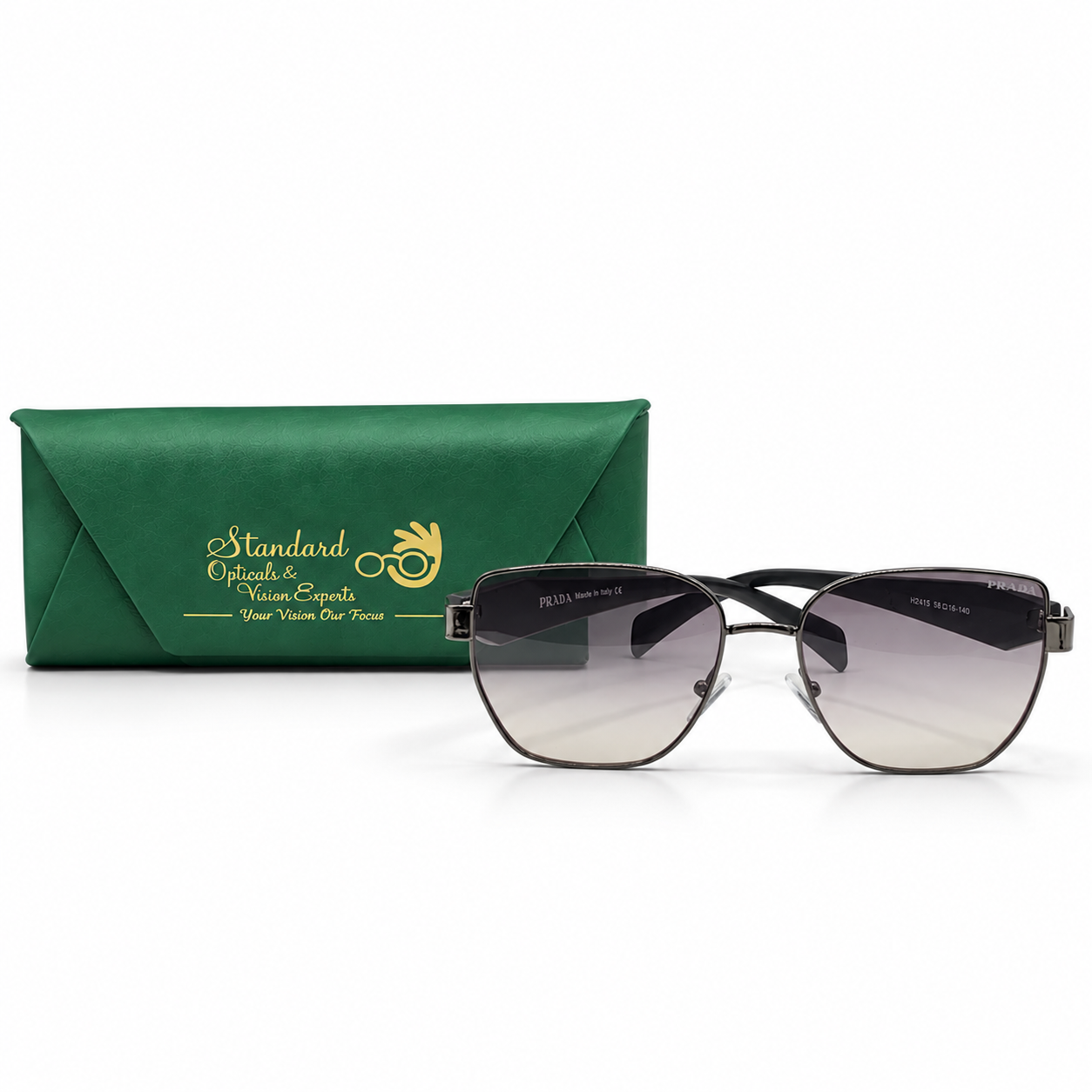 Prada Square Metal Wire Sunglasses | H2415