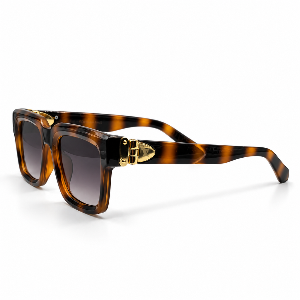Louis Vuitton Thick Acetate Designer Sunglasses – Model 3490