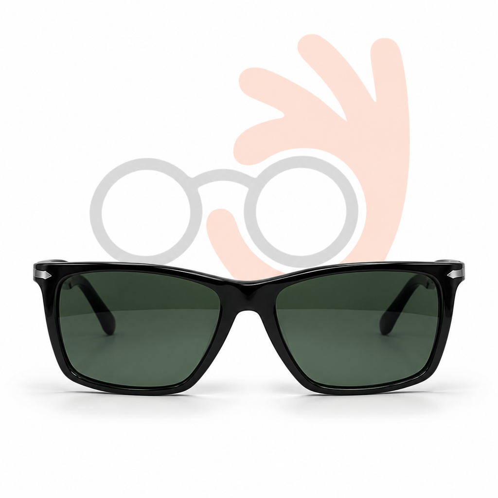 Persol PO3227/S 95/31 Black Frame Eyewear with Silver Arrow