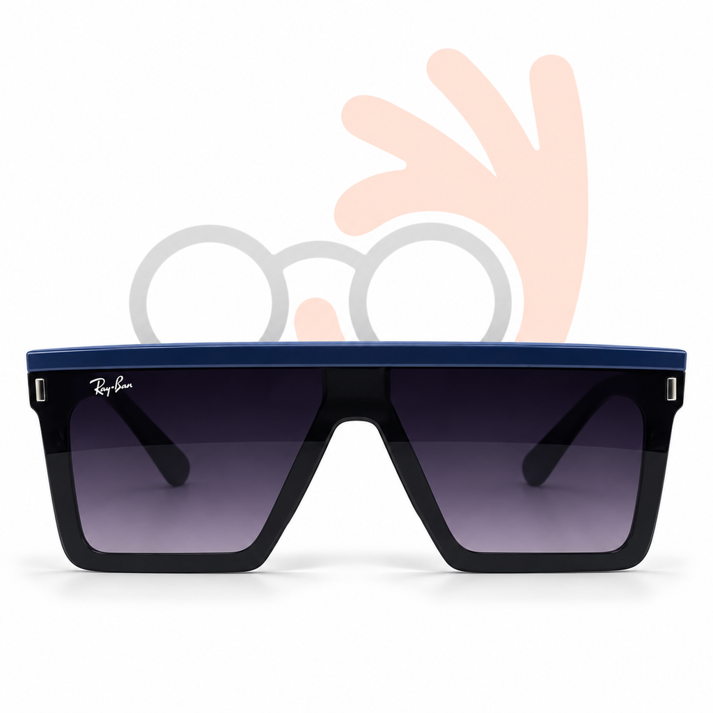 Ray-Ban Matte Blue Shield Sunglasses – RB4392N