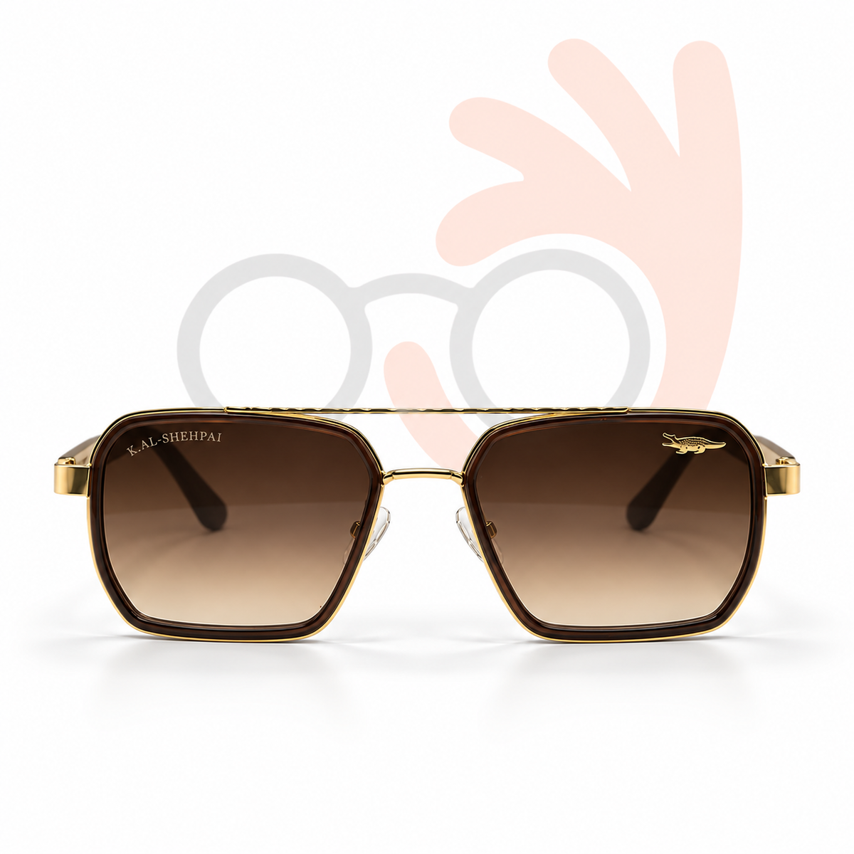 KALEIHEIPAI T0963 Double Bridge Sunglasses 54-19-139