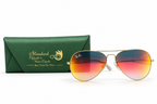 Ray-Ban Silver Frame Double Bridge Aviator Sunglasses