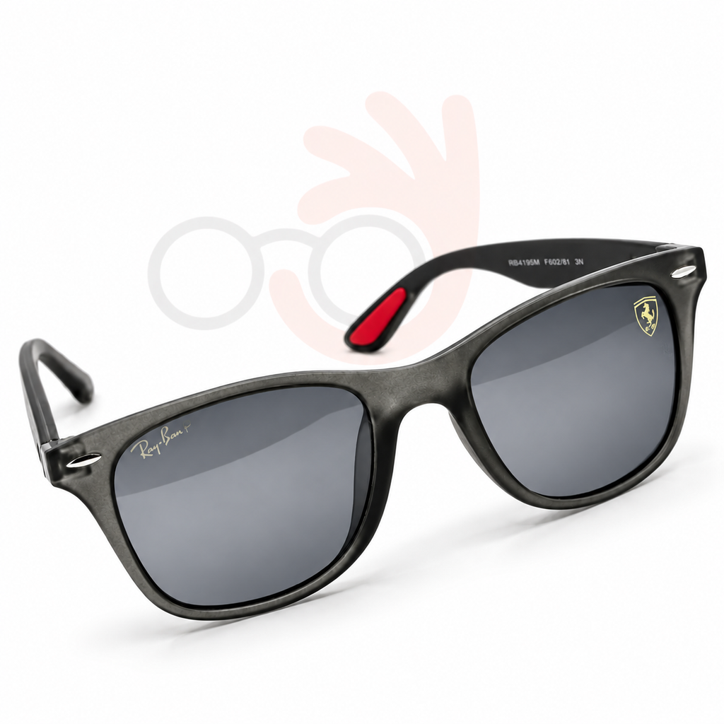 Ray-Ban x Ferrari RB4195-M-F Polarized Sunglasses (55mm)