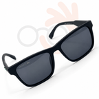 Lacoste 23018 Mens Matte Navy Square Sunglasses Crocodile Logo 55mm