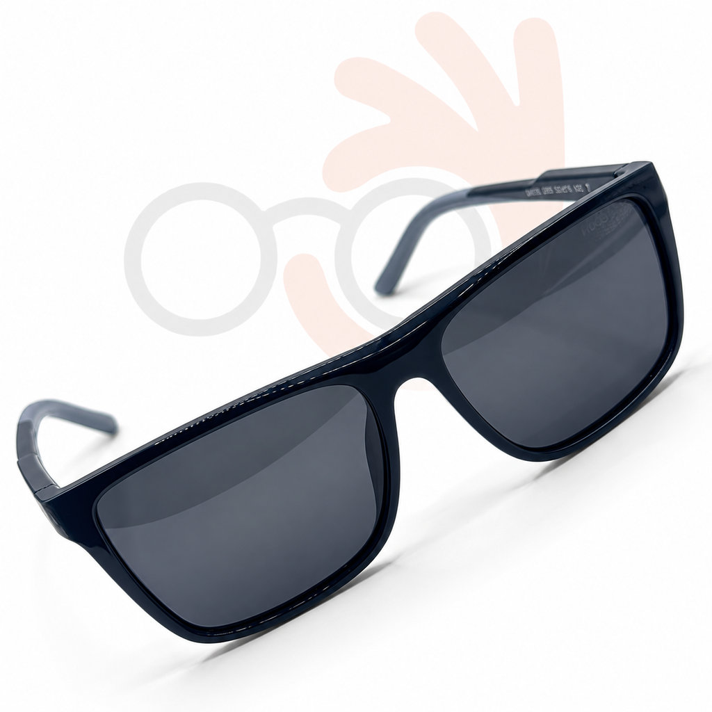 Hugo Boss 24004 Square Sunglasses – Matte Translucent Grey