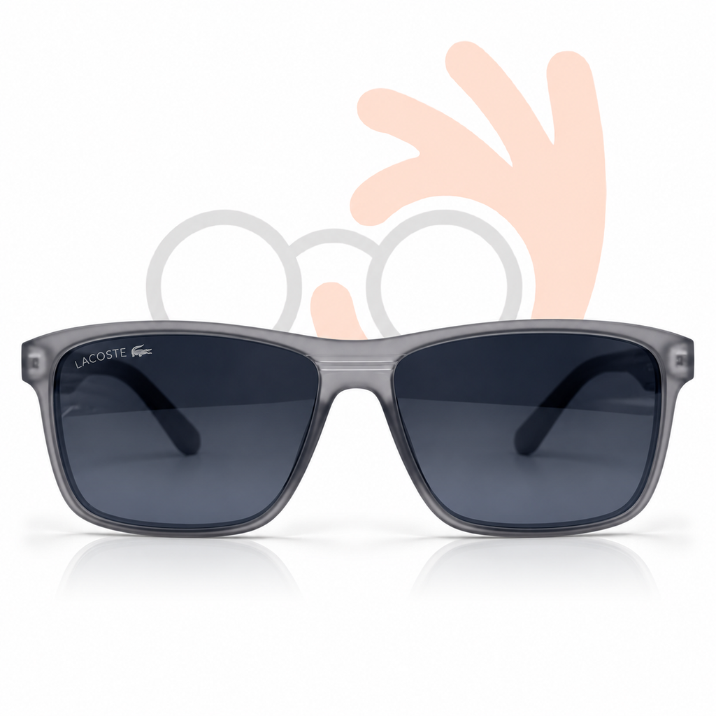 Hugo Boss 24004 Square Sunglasses – Matte Translucent Grey