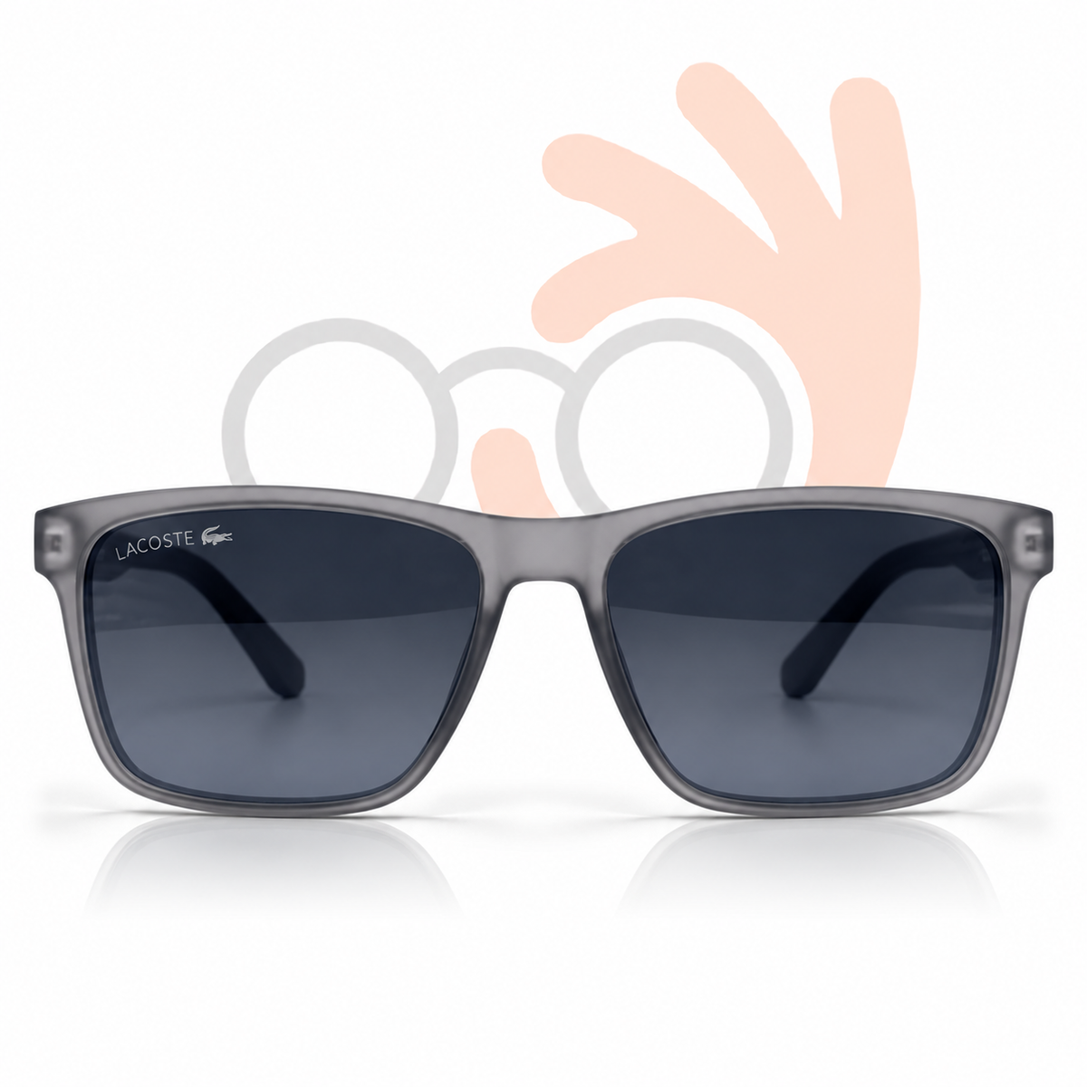 Lacoste Men's Square Flat-Top Sunglasses –