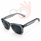 Ray-Ban Wayfarer Sunglasses – Translucent Grey Frame / Dark Lenses