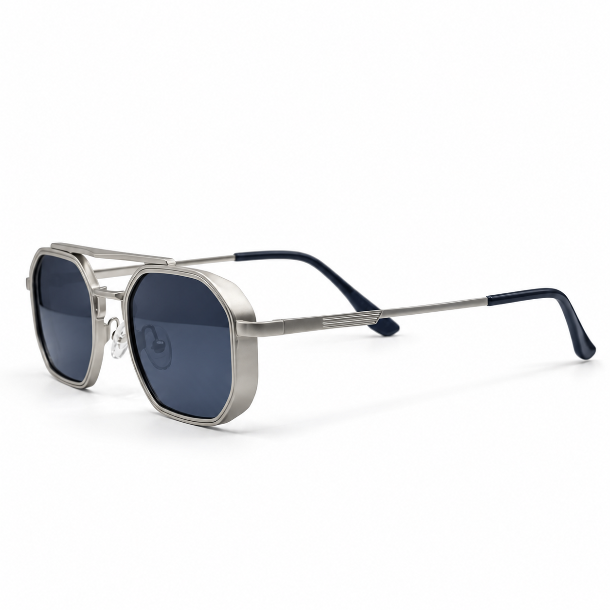 Gucci KSL-98290 Double-Bridge Hexagonal Sunglasses (51mm)