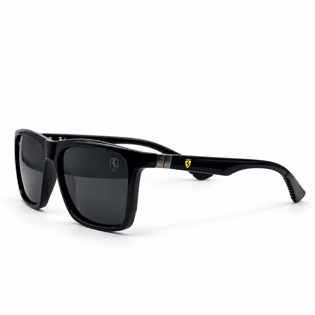Ray-Ban x Scuderia Ferrari 4612 Square Polarized Sunglasses (60mm)