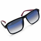 Ray-Ban Flat-Top Square Sunglasses with Blue Gradient Lenses
