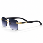 Cartier Style Rimless Blue Gradient Sunglasses OW3028 (63mm)