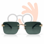 Cartier OW3084 Panthère Rimless Gold & Wood Sunglasses