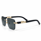 Cartier OW3084 Panthère Rimless Gold & Wood Sunglasses