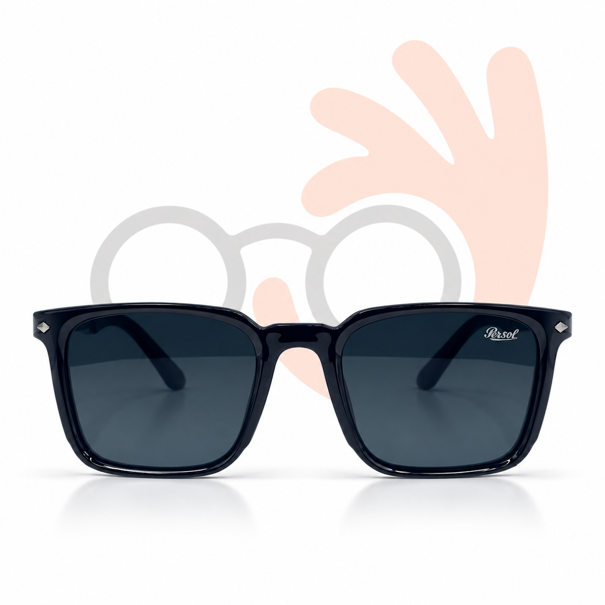 Persol 8204 Square Acetate Sunglasses