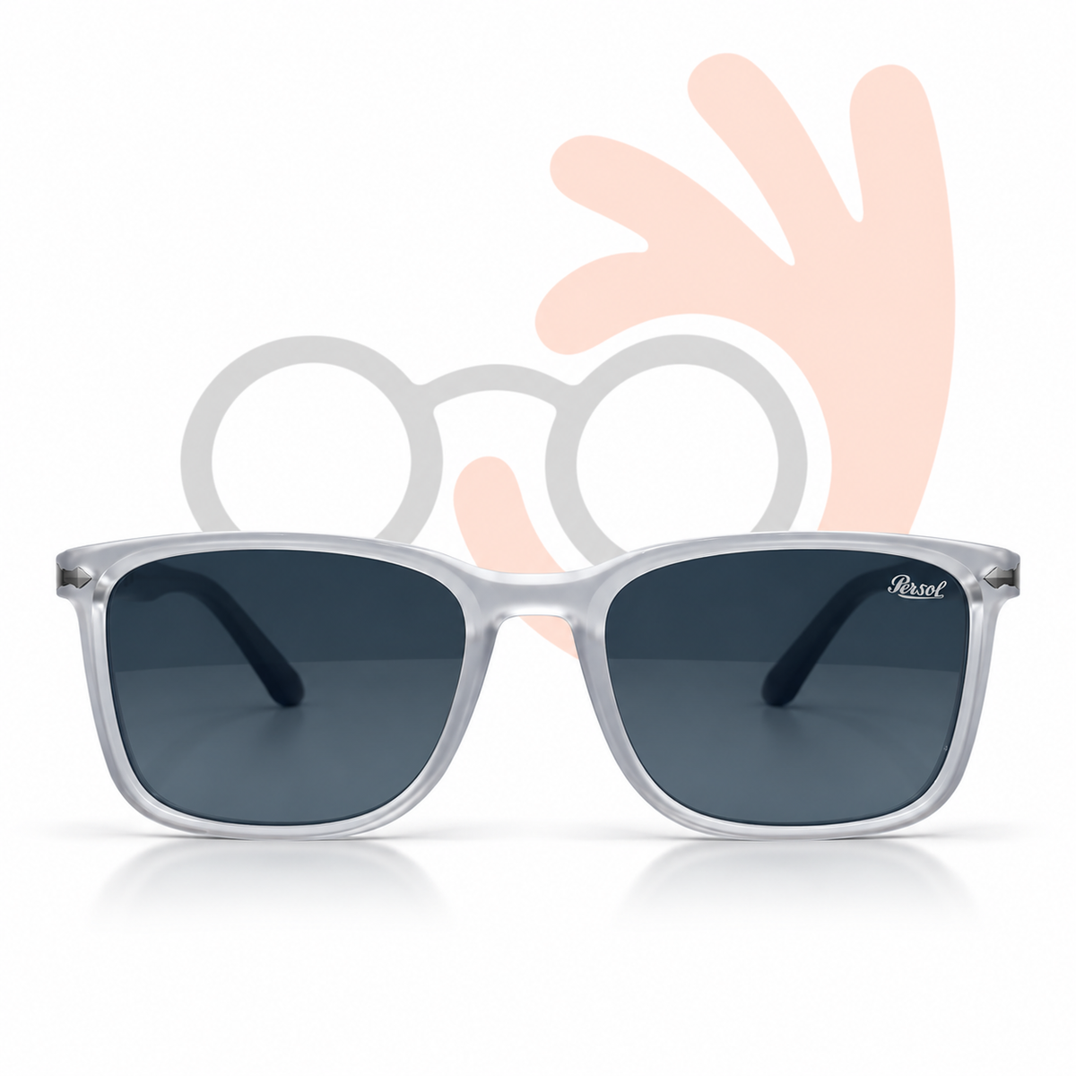Persol 8204 Square Acetate Sunglasses