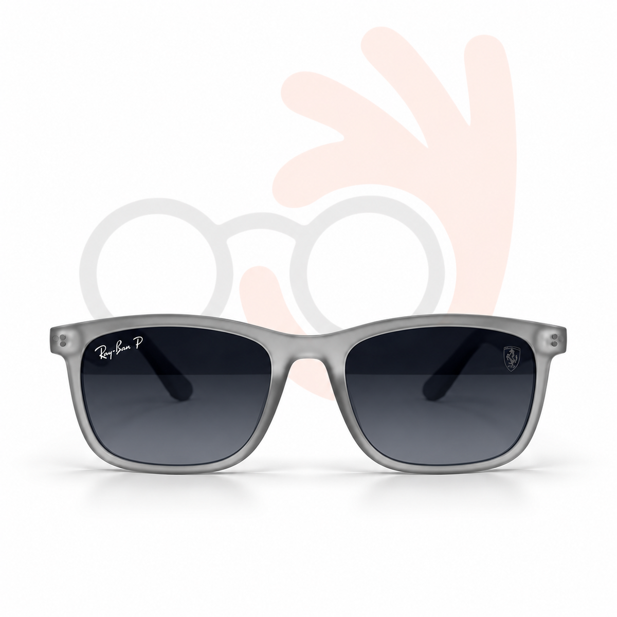Ray-Ban x Scuderia Ferrari Square Polarized Sunglasses