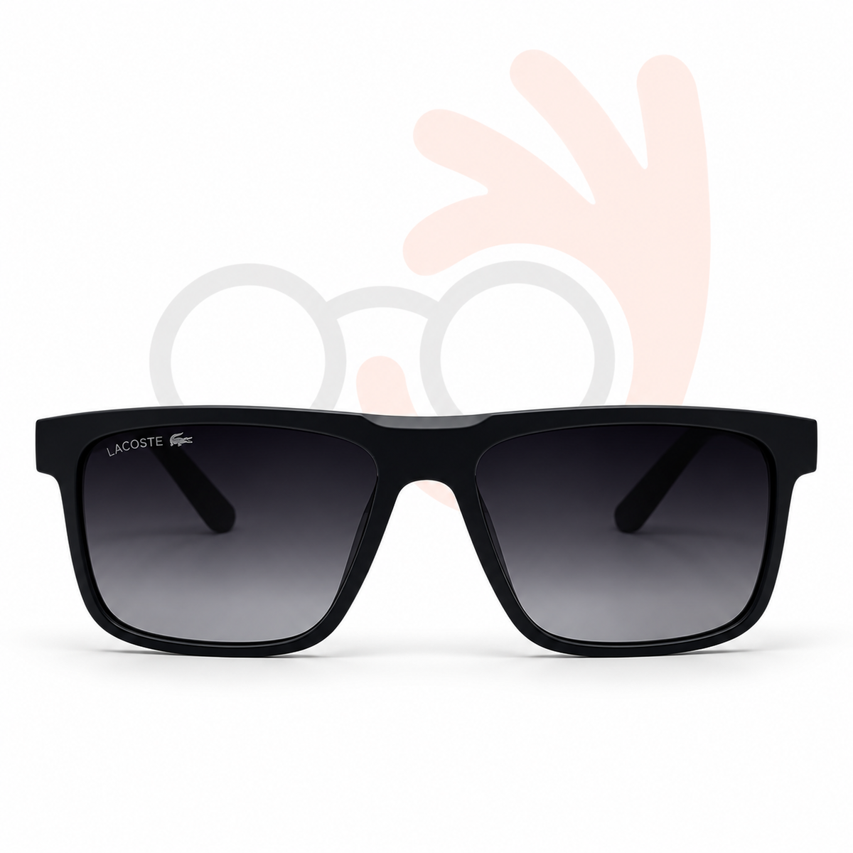 Lacoste Polarized Square Matte Sunglasses | P0508