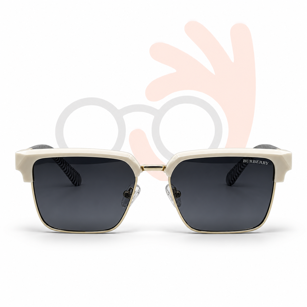 Burberry Two-Tone Clubmaster Sunglasses | J3640