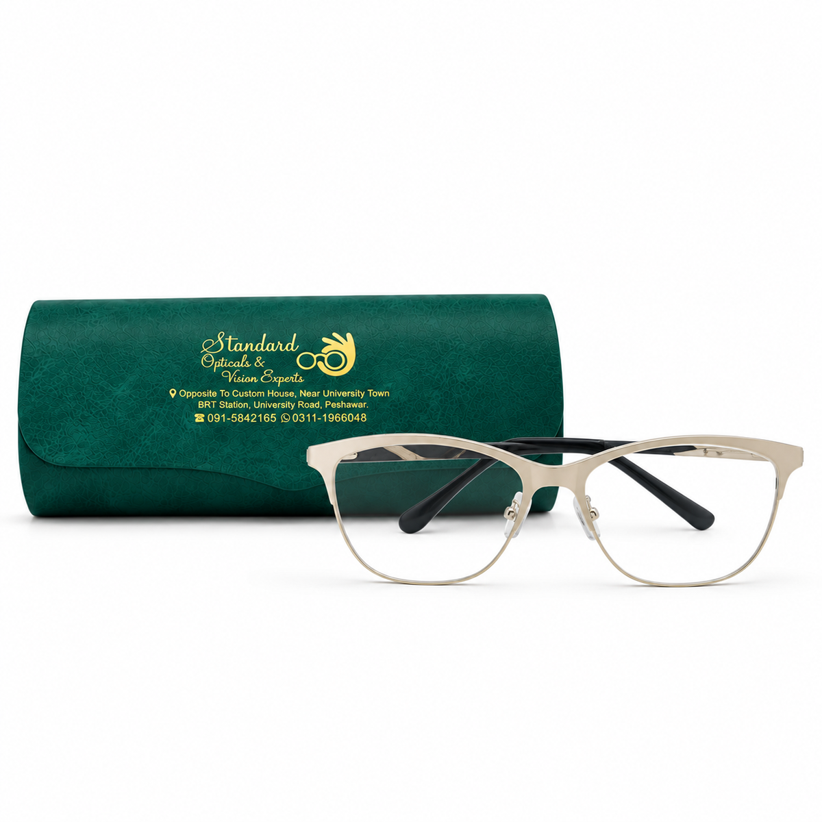 Champagne Cat-Eye Eyeglasses (53-17-140)