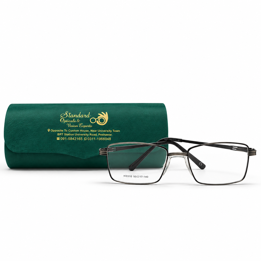 H3310 Rectangular Eyeglasses (50-17-140)