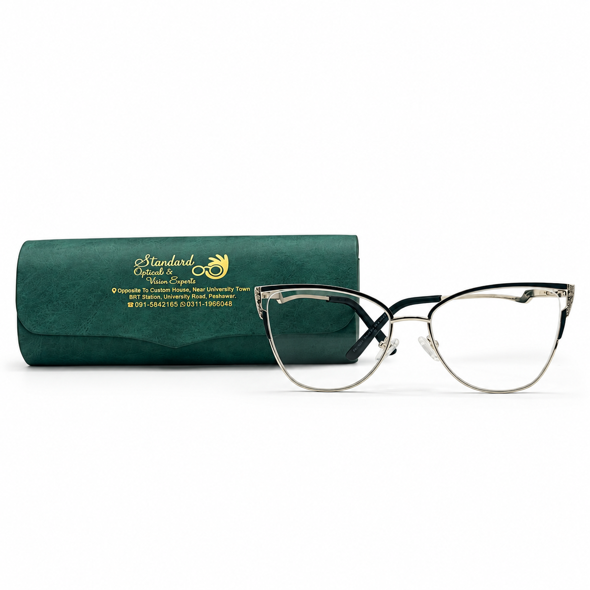 FK1597 Semi-Rimless Eyeglasses (54-17-140)