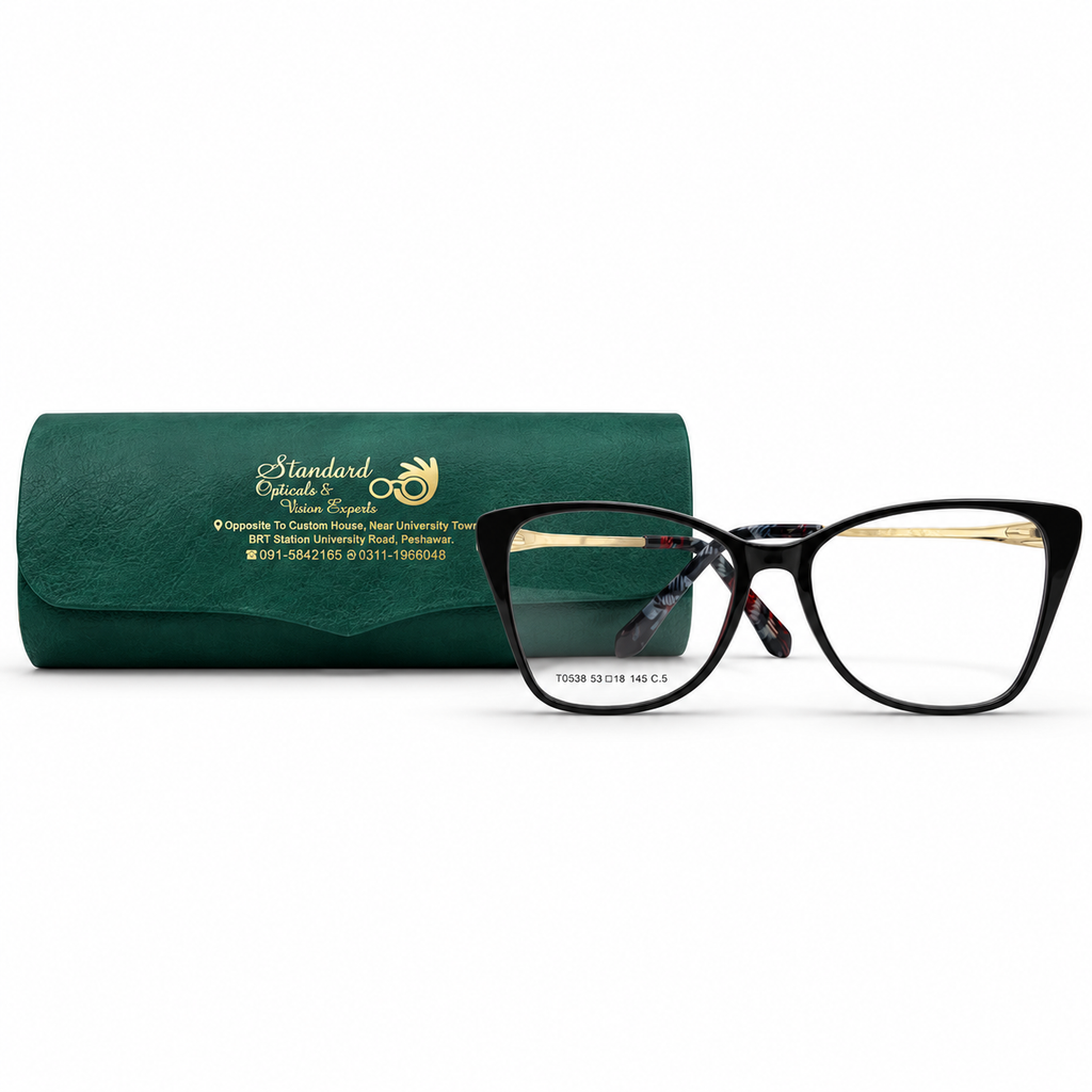 FD6335 Cat-Eye Eyeglasses (54-18-145)