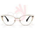 Cat-Eye Browline Eyeglasses (53-17-140)