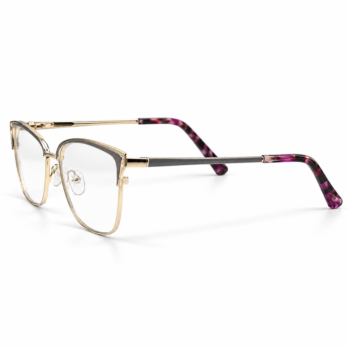 FK1585 Semi-Rimless Eyeglasses (54-16-140)