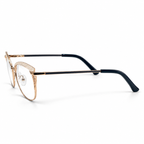 Cat-Eye Browline Eyeglasses (53-17-140)