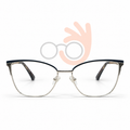 FK1587 Semi-Rimless Eyeglasses (55-16-138)