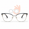FK1585 Semi-Rimless Eyeglasses (54-16-140)