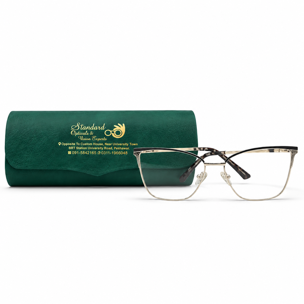 FK1587 Semi-Rimless Eyeglasses (55-16-138)