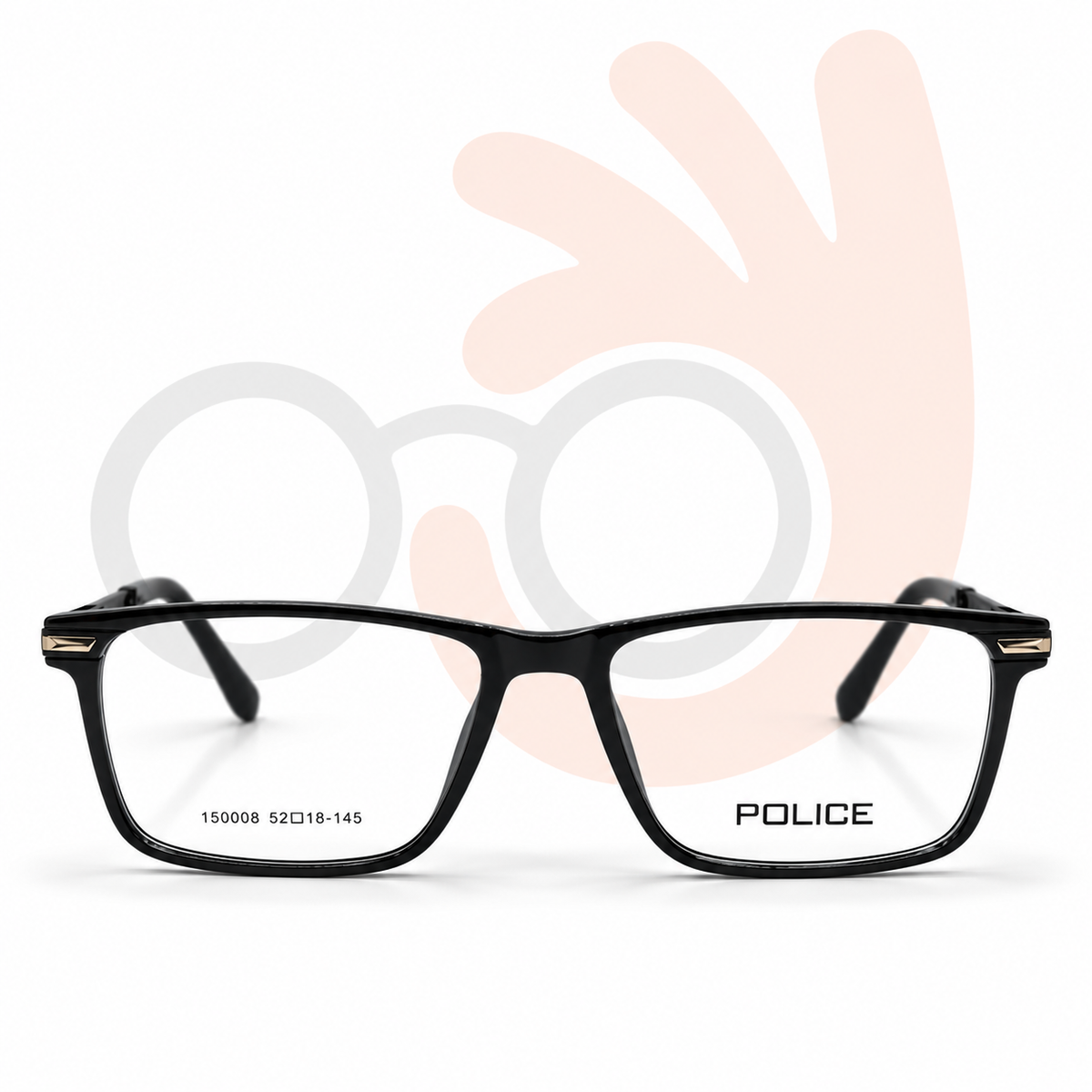 Police 150008 Eyeglasses (52-18-145)