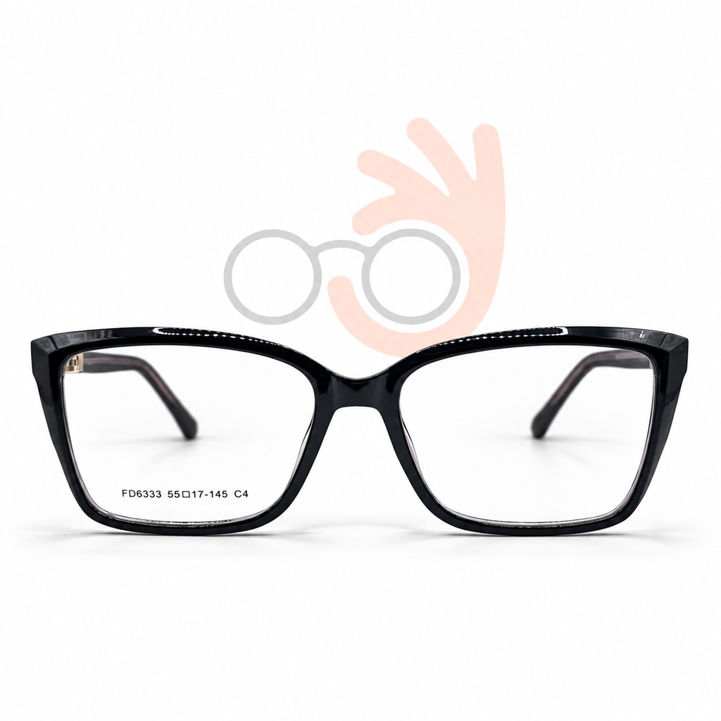 FD6333 Rectangular Eyeglasses (55-17-145)