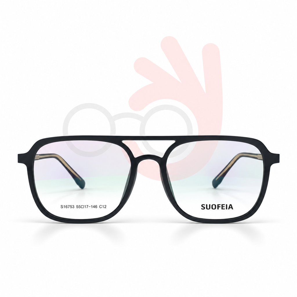 Suofeia S16753 Eyeglasses (55-17-146)