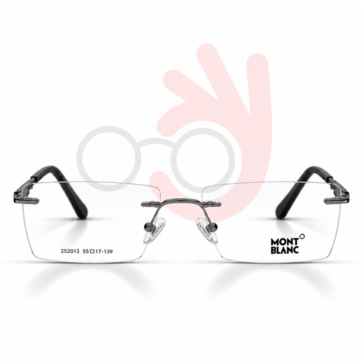 Montblanc 252013 Rimless Eyeglasses (55-17-139)