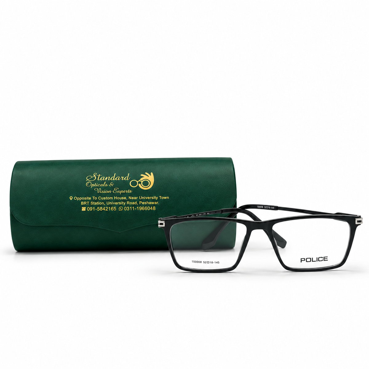 Police 150008 Eyeglasses (52-18-145)