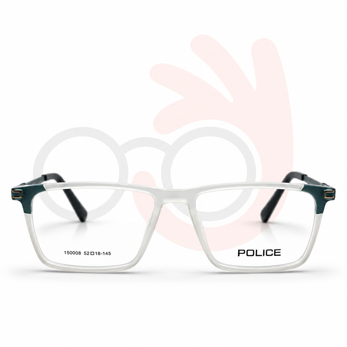 Police 150008 Eyeglasses (52-18-145)