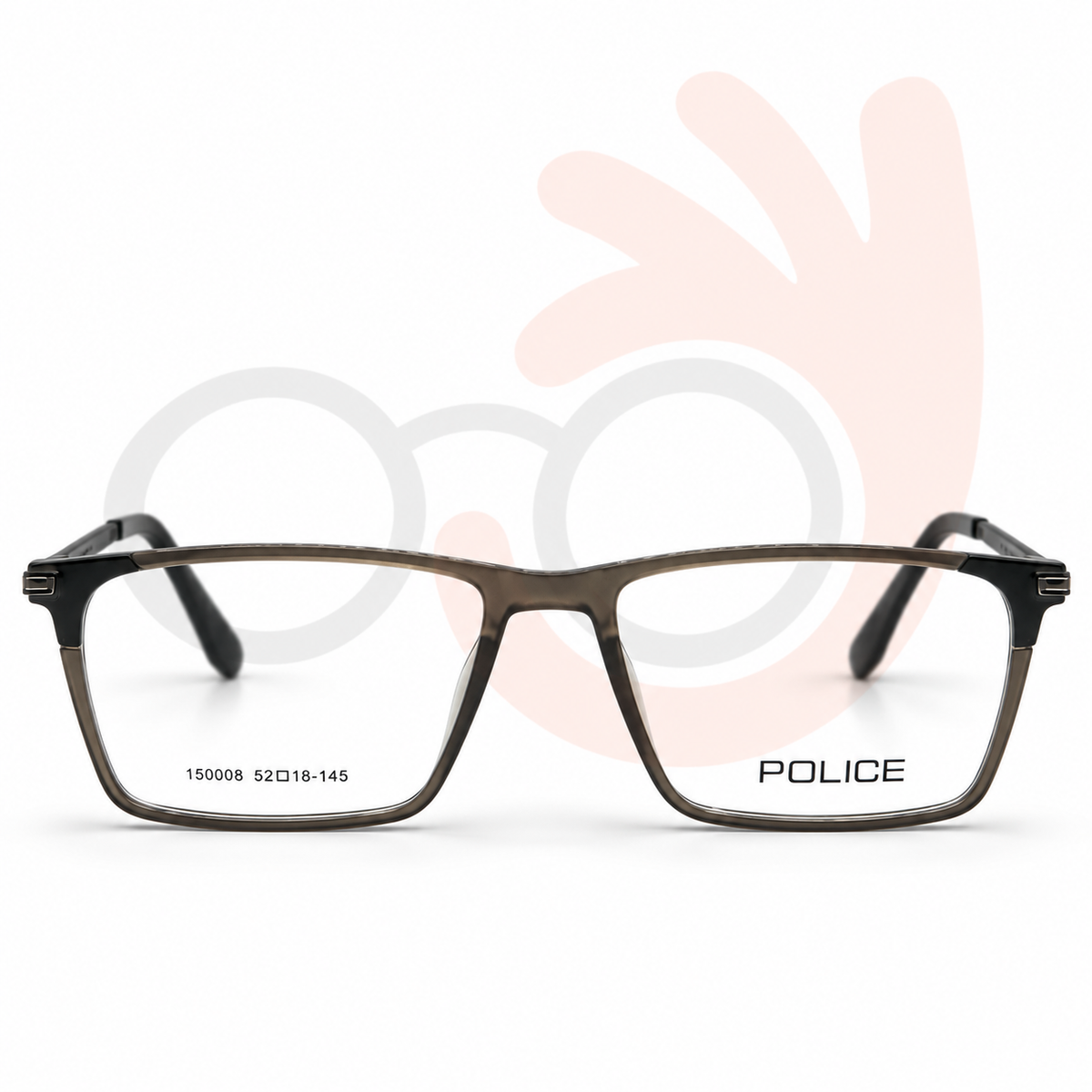 Police 150008 Eyeglasses (52-18-145)