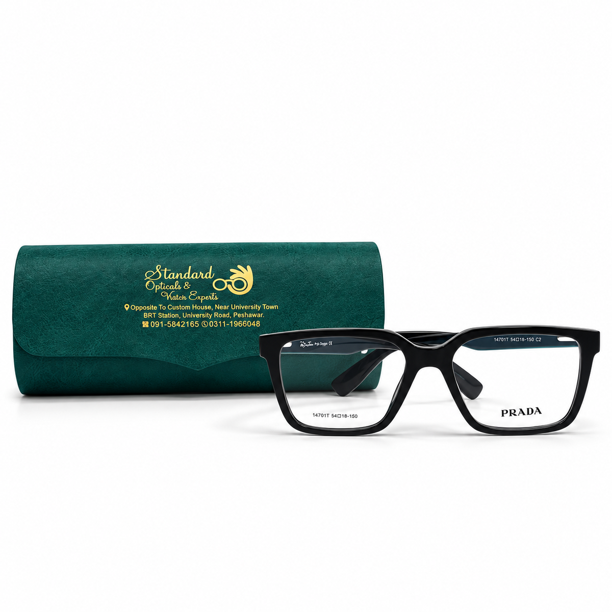 Prada 147011 Flat-Top Eyeglasses (54-18-150)